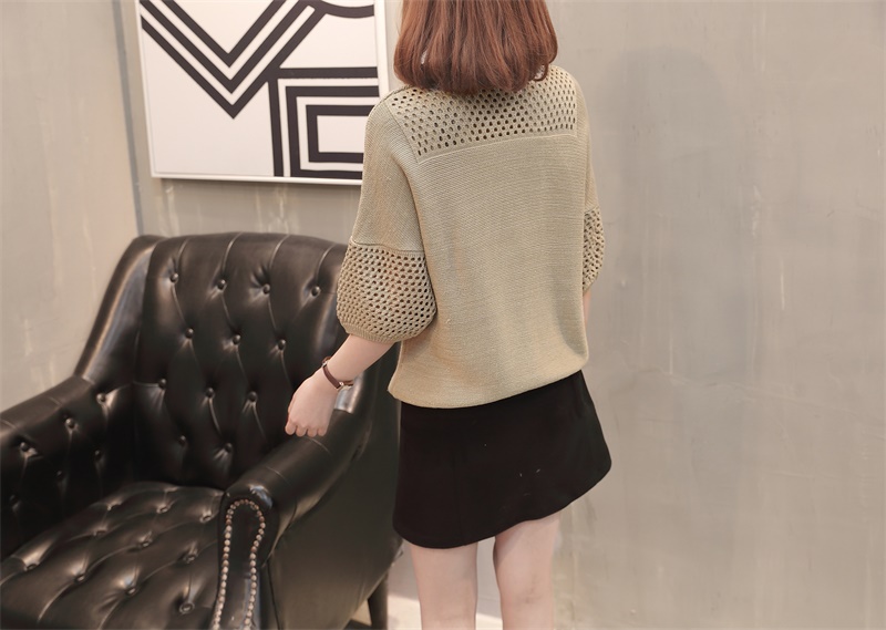Áo len lưới cánh rơi nữ Al17
