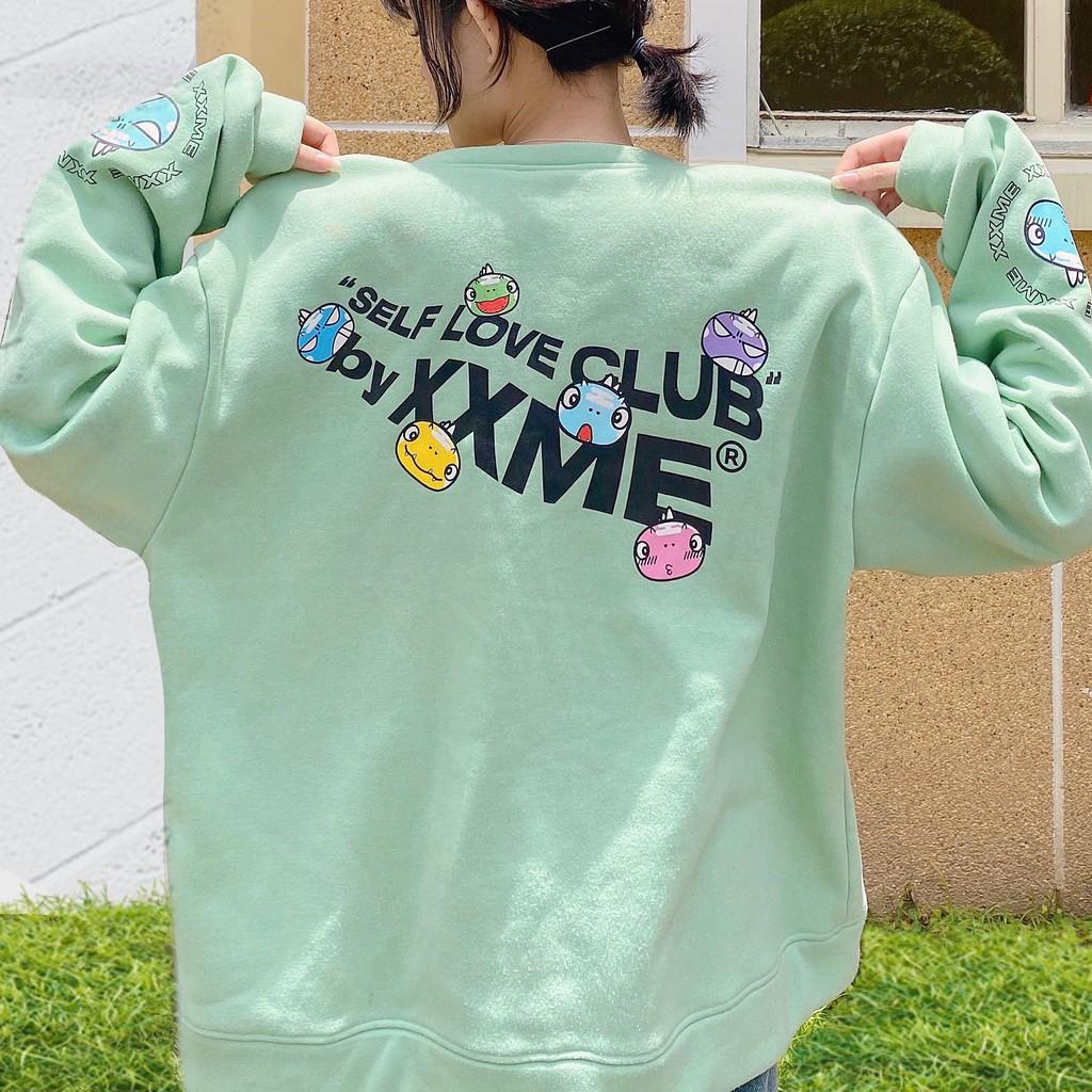 Áo khoác nỉ SLC Cardigan khủng long RAWR màu xanh XXME