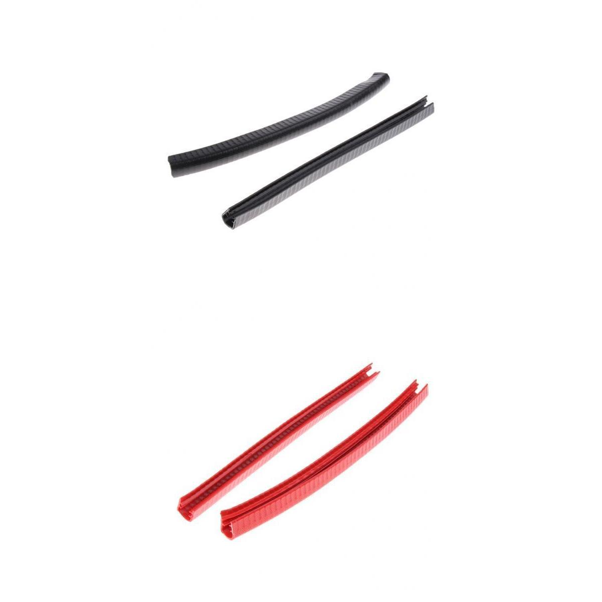 4pcs Rubber Longboard Skateboard Deck Protection Strip Nose Tail Guard Strap
