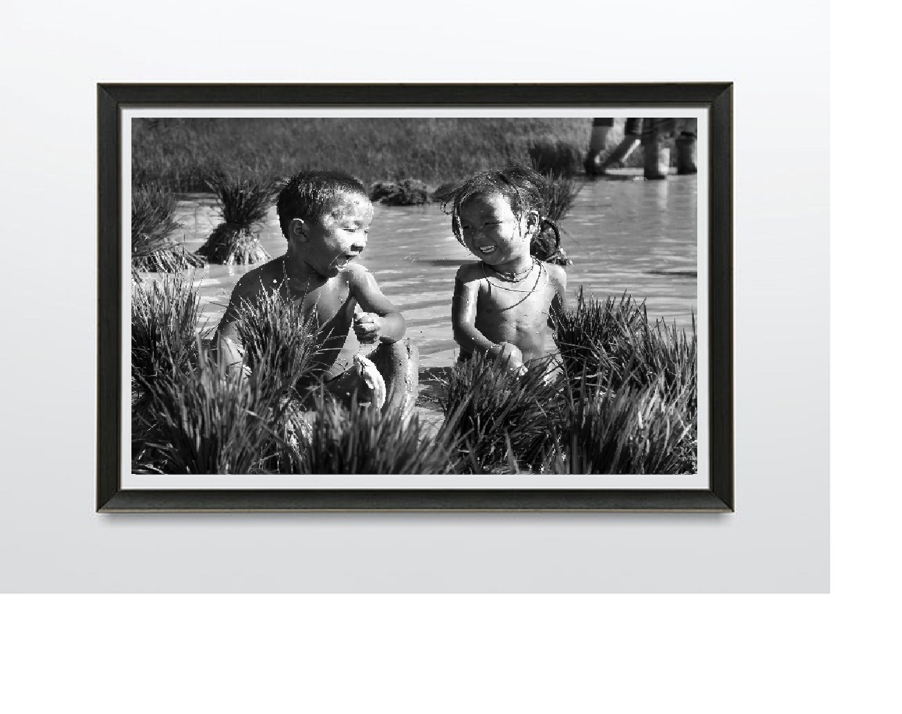 Tranh Treo Tường TRẮNG ĐEN, ĐÔI BẠN, Tranh canvas thiên nhiên, có khung kèm, treo phòng khách, phòng ăn,, phong cách hiện đại PVP-PC05