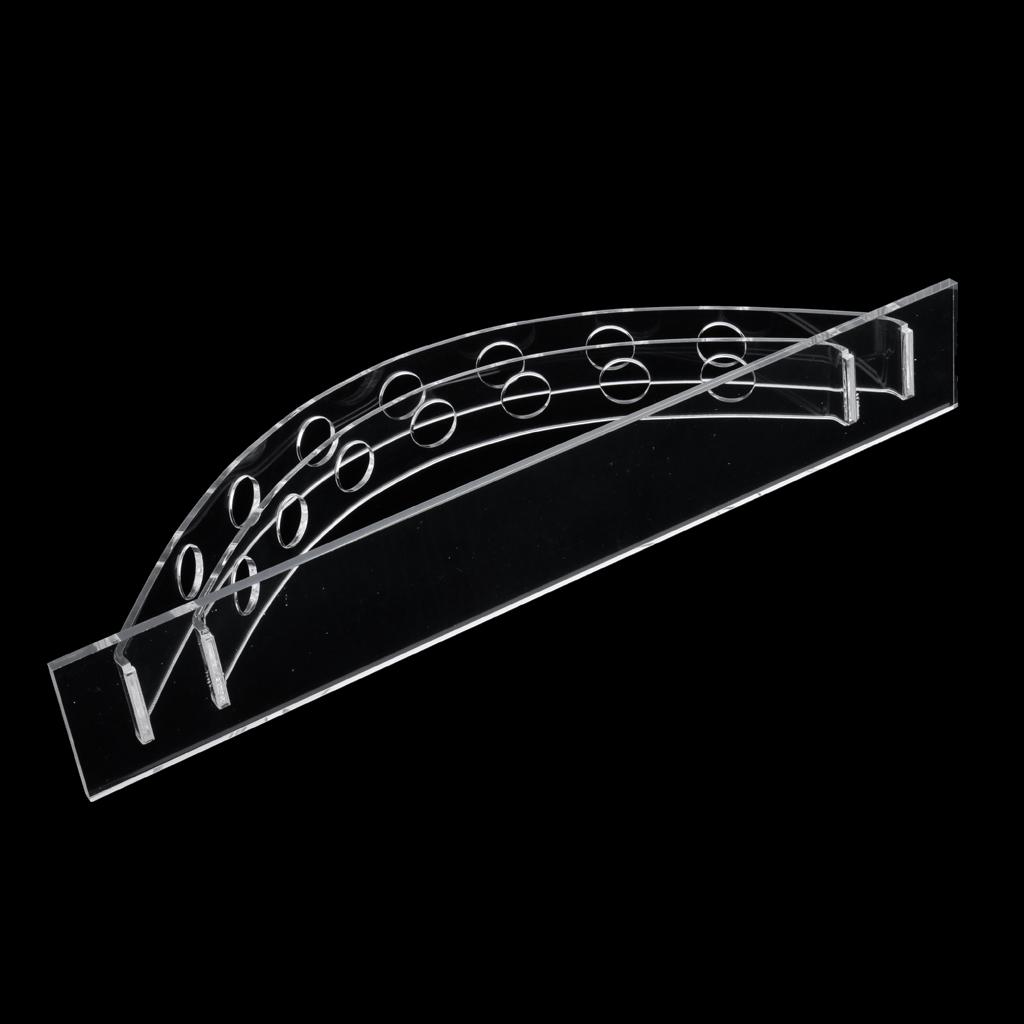 7 Slots Rainbow Acrylic Makeup Brush Holder Rack Pen Pencil Organizer Shelf