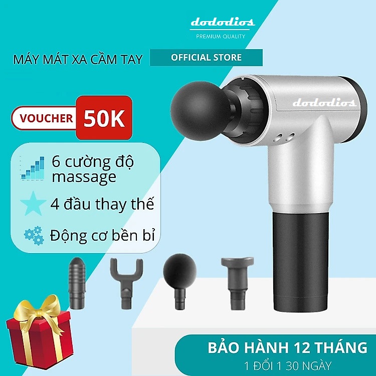 Máy Massage Cầm Tay Cao Cấp dododios KH-720 - Nhiều Cấp Độ, Hỗ Trợ Mát Xa Chuyên Sâu, Giảm Đau Cơ, Cứng Khớp - Chính Hãng