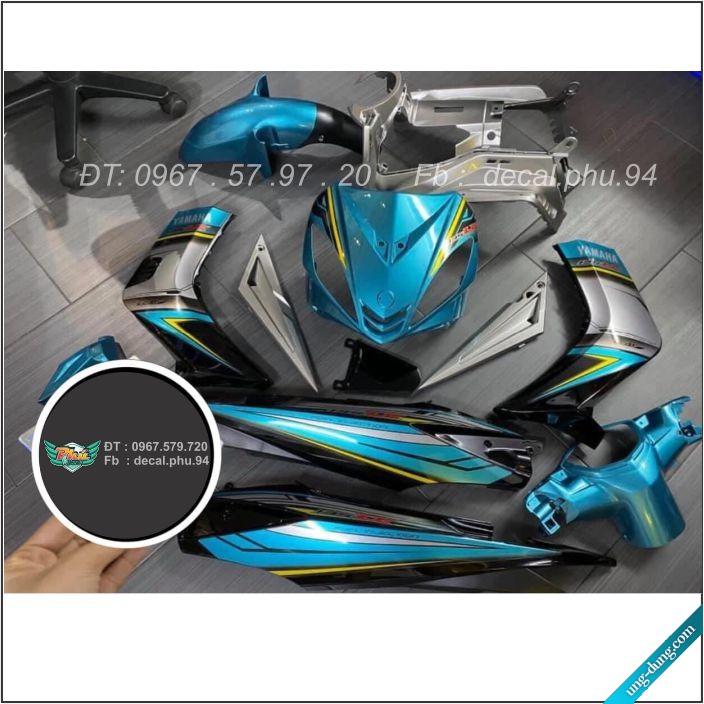 Tem Exciter 135 rời xanh đen bạc
