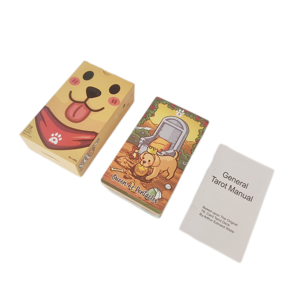 Bộ bài Labradorable Tarot 78 lá bài 7x12 Cm tặng đá thanh tẩy
