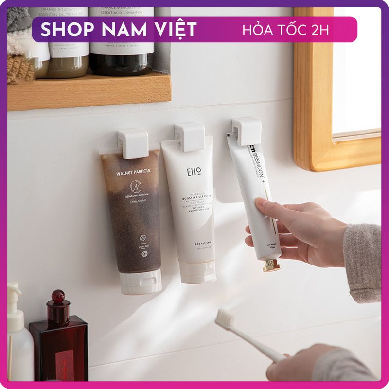 Set 3 Miếng Dán Treo Sữa Rửa Mặt, Kem Đánh Răng