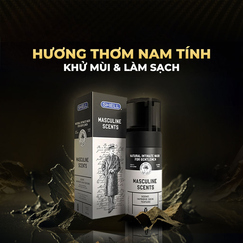 Dung dịch vệ sinh nam hương thơm nam tính - Shell Masculine Scents