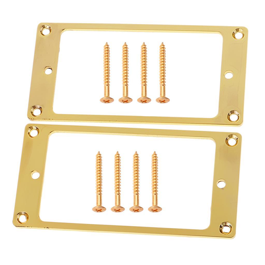 Metal Flat Humbucker Guitar Pickup Mounting Rings for Electric Guitar