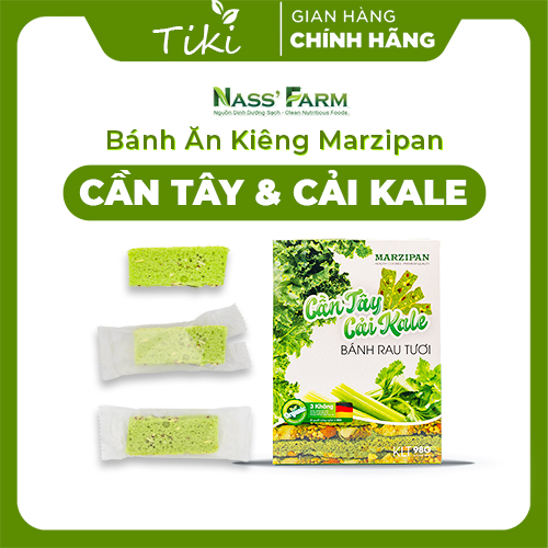 Bánh rau tươi Cần Tây- Cải Kale dành cho người ăn kiêng, ăn chay, bổ xung Vitamin hỗ trợ giảm cân, đẹp da  - Công thức Đức