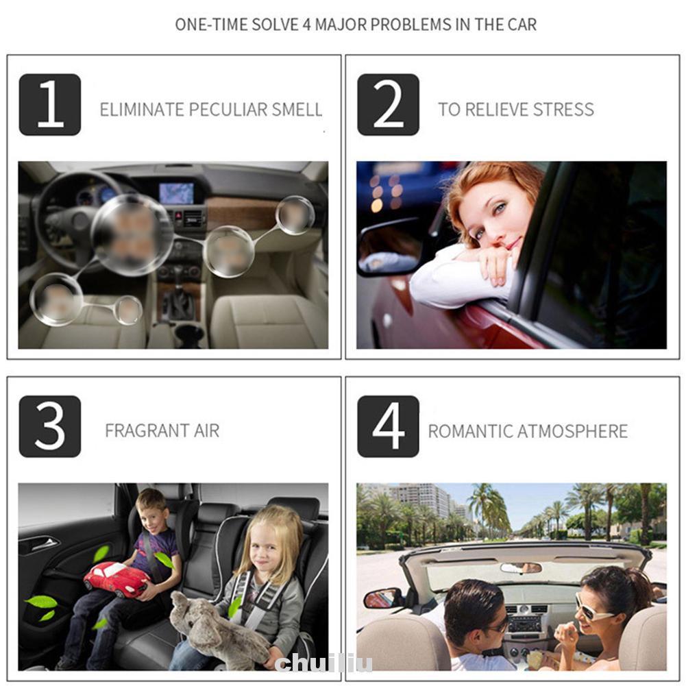 Set 2 Kẹp Khuếch Tán Tinh Dầu Dễ Thương Cho Xe Hơi
