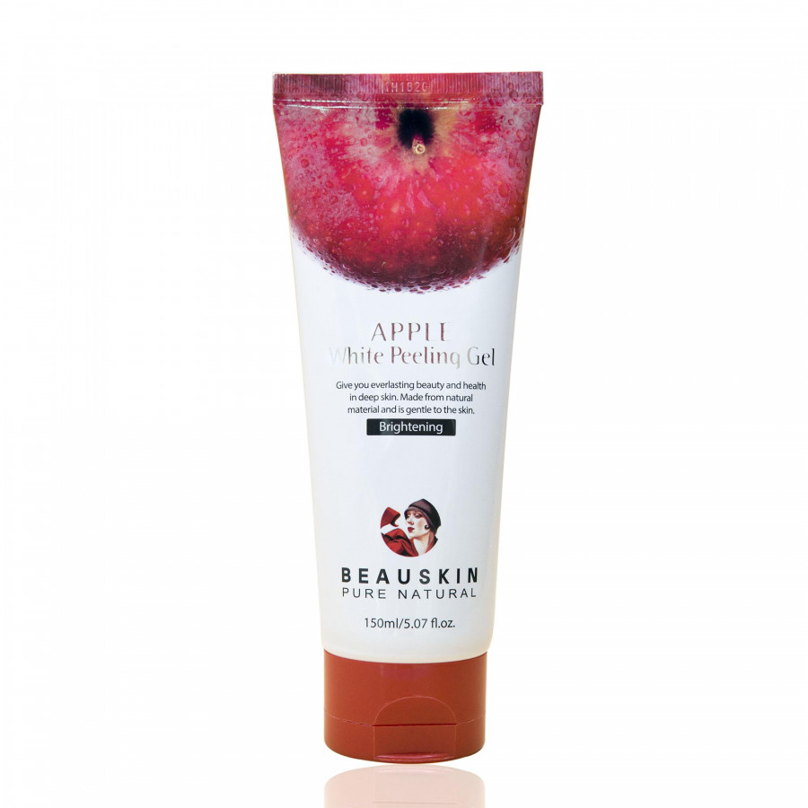 Tẩy da chết làm sạch sâu và loại bỏ mụn đầu đen cao cấp Beauskin Apple White Peeling Gel 150ml - Hàn Quốc Chính Hãng