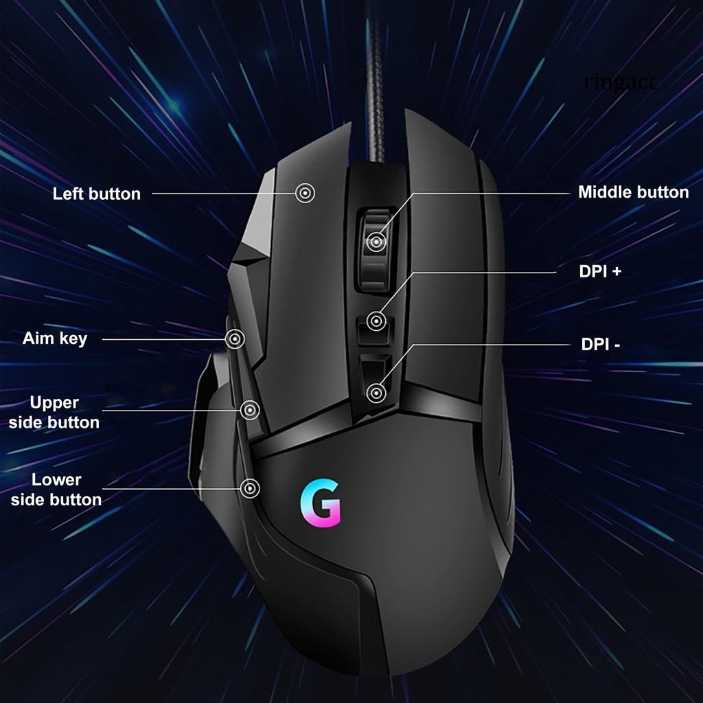 Chuột Chơi Game G502 Có Dây 7200dpi 8 Nút Bấm