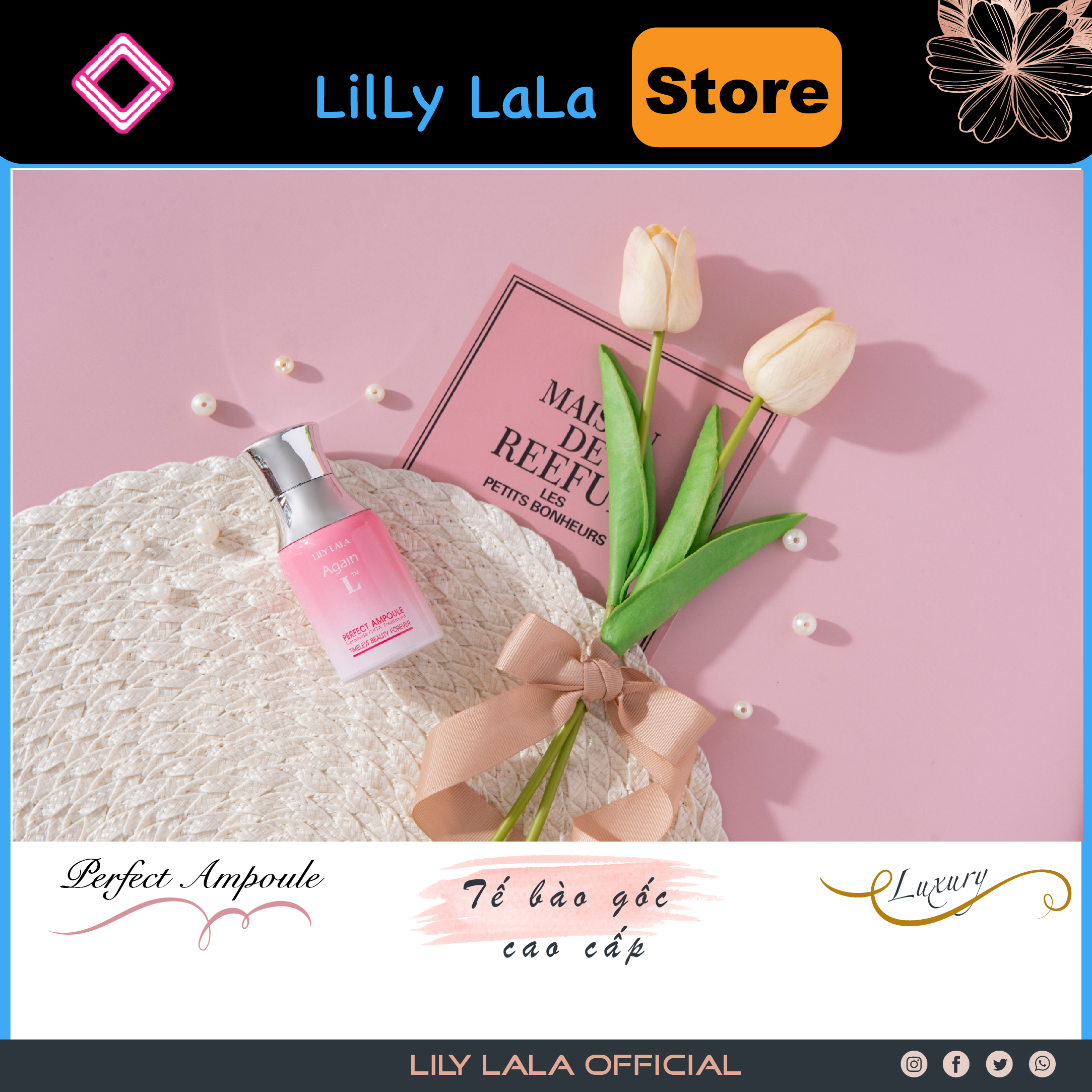 Tế bào gốc cao cấp LILY LALA AGAIN L. PERFECT AMPOULE