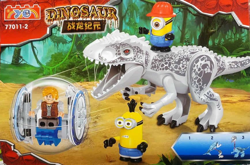 Bộ đồ chơi lắp ráp khủng long Dinosaur và minifigure (giao ngẫu nhiên)