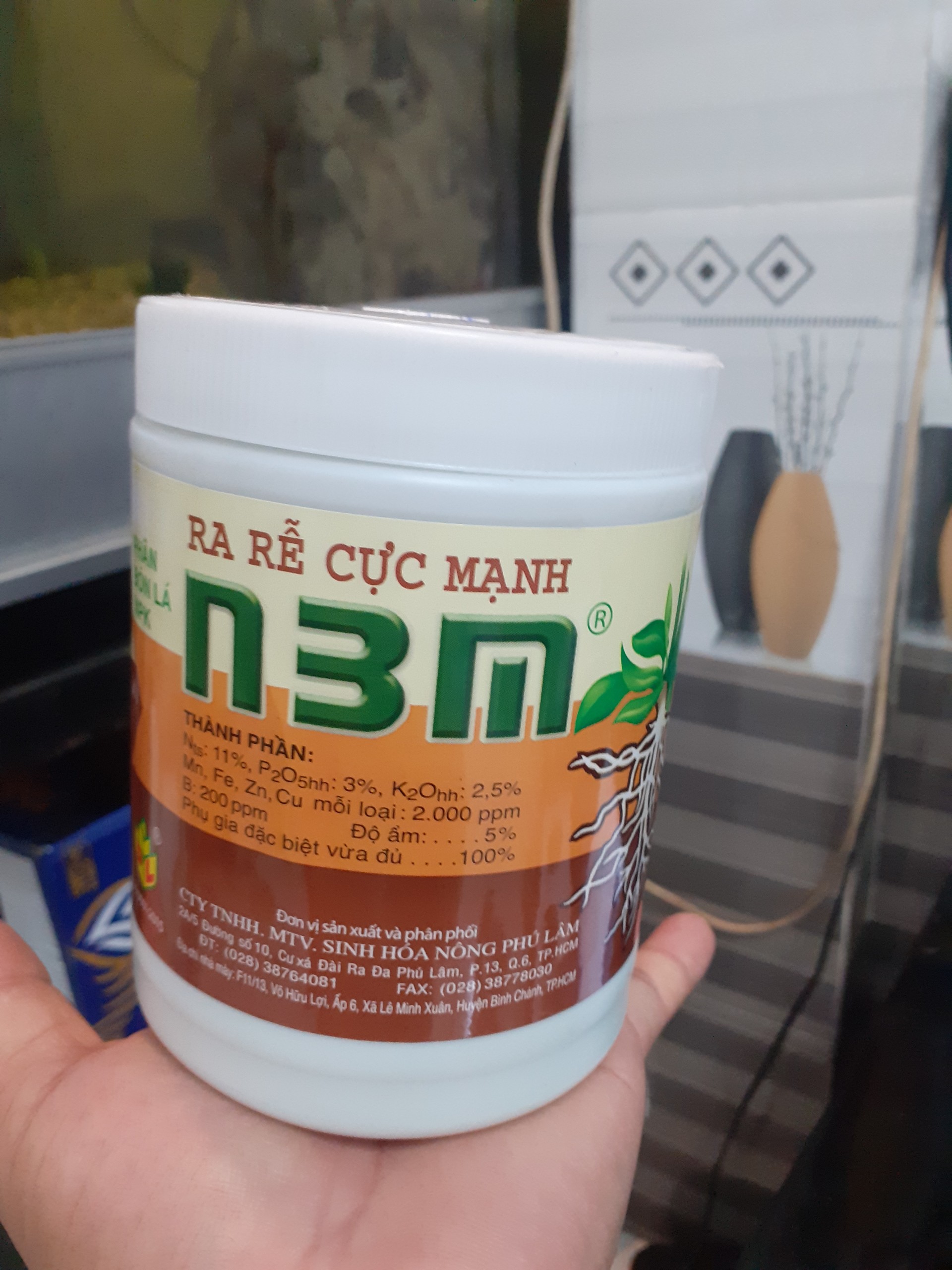 Hũ 500gr N3M ra rễ cực mạnh phân bón lá NPK