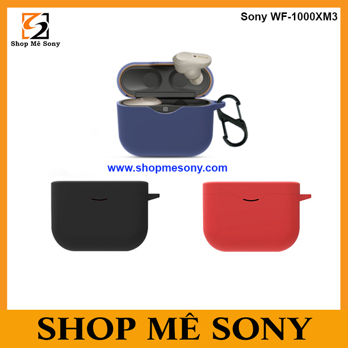 Case ốp silicon cao cấp cho Sony WF-1000XM3 (kèm móc khóa)