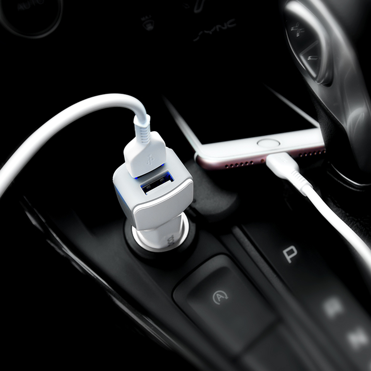 Tẩu sạc oto Hoco Z23 - Hàng Chính Hãng