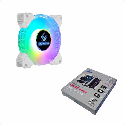 Quạt tản nhiệt LOVING JZ-12025SG Fan Led RGB SYNC 12cm Bảo hành 12 tháng - Hàng chính Hãng