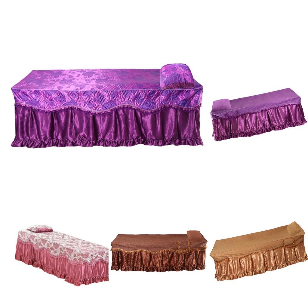 Massage Table Skirt Beauty Bed Valance Sheet Cover Pillow Case