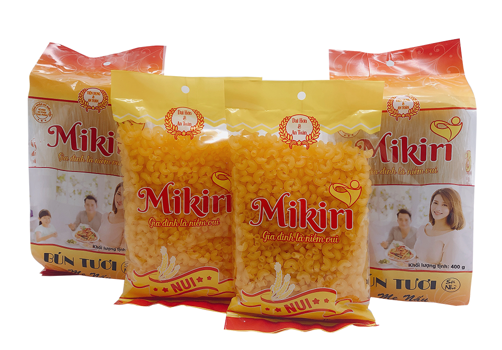 Combo 4 Bún Tươi Sợi Nhỏ, Nui Ngắn Mikiri ( có quà tặng)