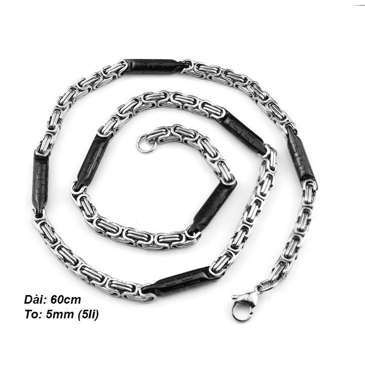 Dây chuyền Nam Kiểu ZICZAC 5li ver2 MDC042-1