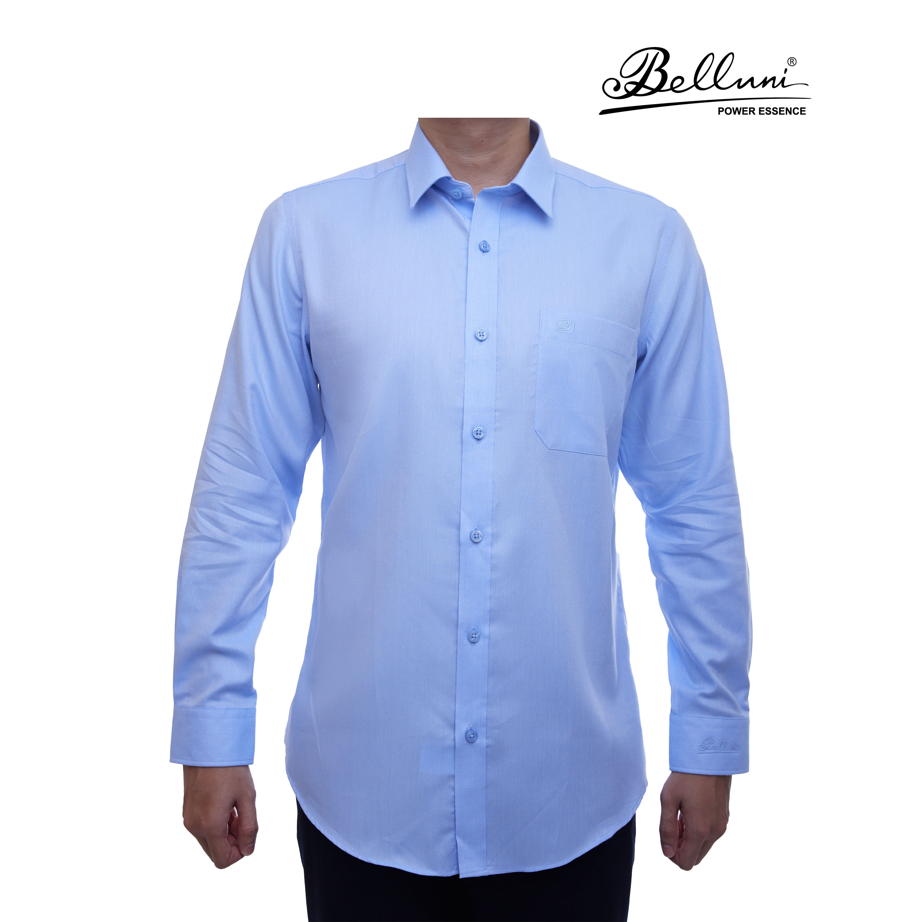 Áo sơ mi nam dài tay BELLUNI LUXURY Chất  Cotton cao cấp màu sắc trang nhã sang trọng - ABD.CM.BE.164.B5