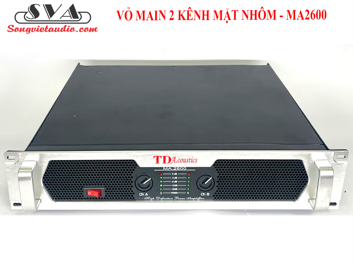 VỎ MAIN 2 KÊNH MẶT NHÔM - MA2600