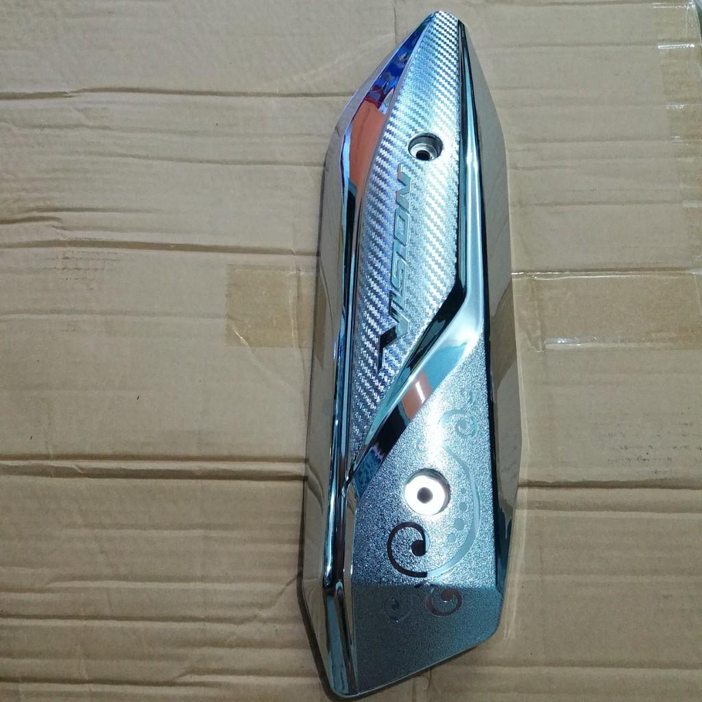 Combo 3 món che pô + bầu e + quạt gió mạ crom dành cho xe Vision 2014 - 2019