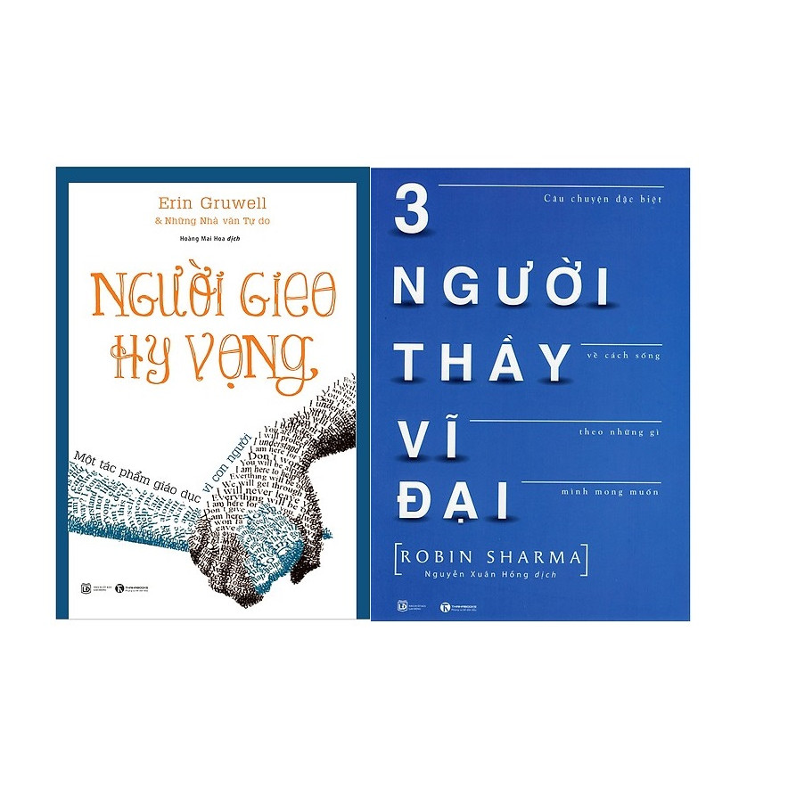 Combo 2 Cuốn Người Gieo Hi Vọng 3 Người Thầy Vĩ Đại