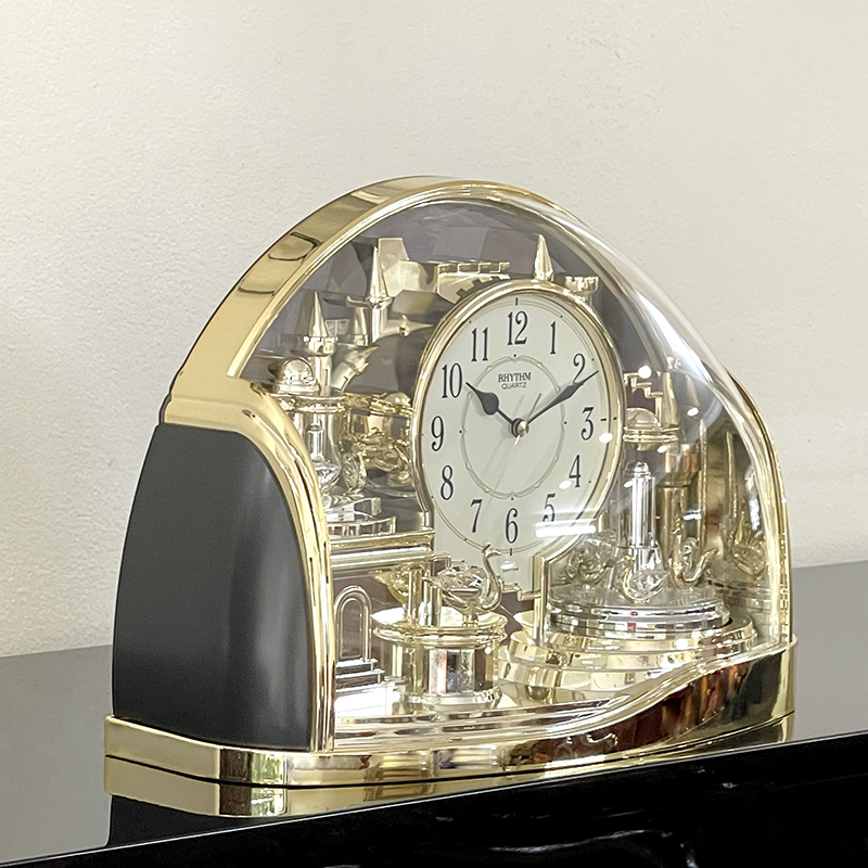 Đồng hồ để bàn Nhật Bản Rhythm 4SG738WR18-  Kt 32.4 x 22.7 x 12.5cm, 1.65kg