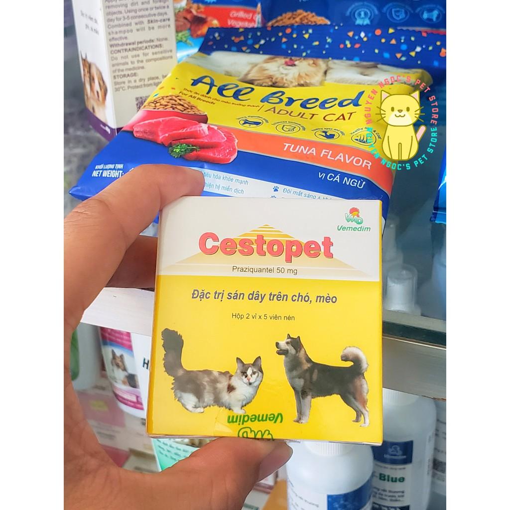 Cestopet Vemedim - 1 Viên ngăn ngừa sán dây dành cho CHÓ MÈO