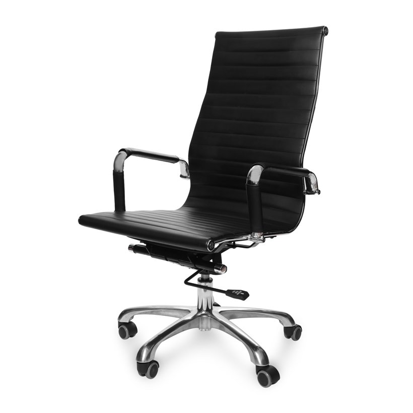Ghế Văn Phòng PVC Lưng Cao AZP-H131-Đen - Hàng Nhập Khẩu