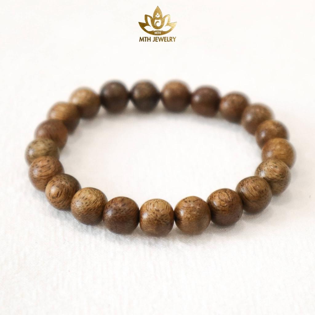 Vòng tay Trầm Hương Hạt Tròn Đơn Size 8mm