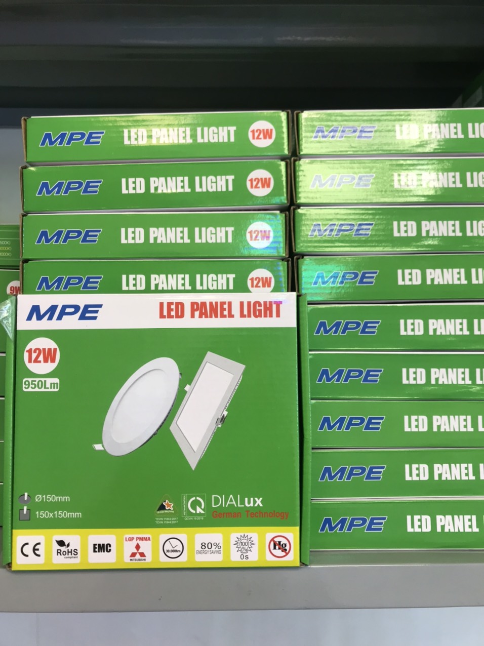 Đèn led âm trần tròn 12w MPE