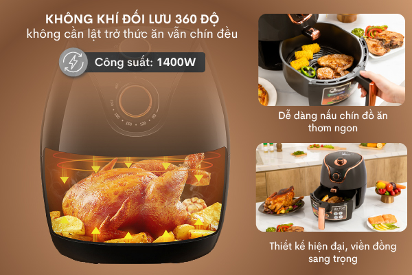 Nồi chiên không dầu FujiE AF4