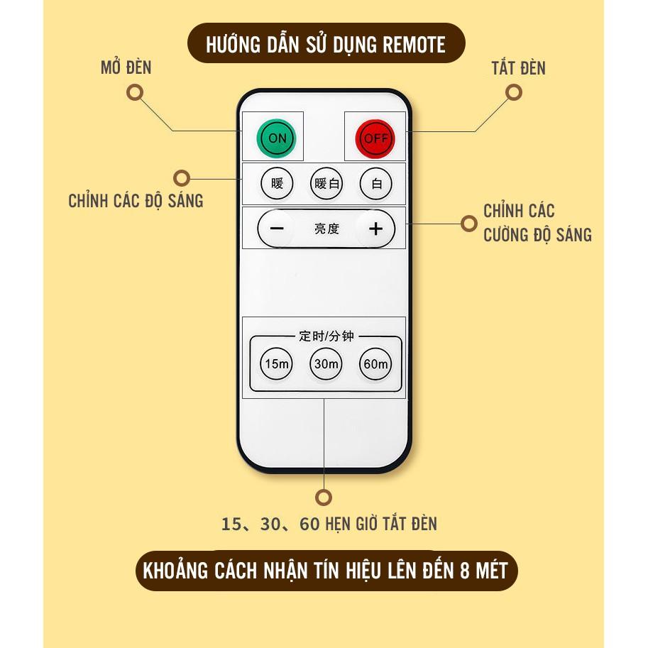 Đèn Led Để Bàn Sạc Pin Tích Hợp 2 Đầu Ra USB Và 2 Ổ Cắm Điện Có Công Tắc Điều Chỉnh Ánh Sáng