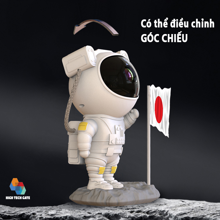 Đèn Chiếu Sao Nhà Du Hành CYKE Astronaut Có Kết Nối Bluetooth Chơi Nhạc Với Loa, Chiếu Trần Nhà Trang Trí, Chiếu Tường Decor, Có Điều Khiển Cầm Tay Tiện Lợi, Lắc Đầu Thông Minh Tùy Ý, Tặng Kèm Củ Sạc 10W