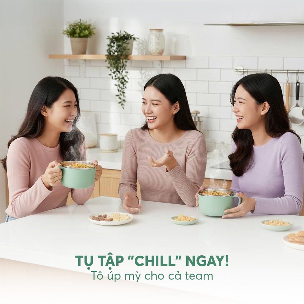 Bát Úp Mì Inox 304 Elmich EL1392 1.4L, Hàng Chính Hãng, Tay Cầm Tiện Lợi, Có Van Hơi - JoyMall