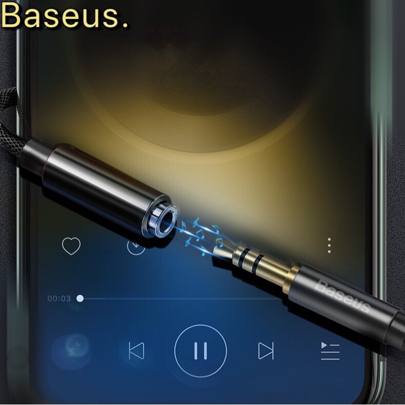 Jack chuyển tai nghe Bases CALL3 từ cổng iphone sang tai chân 3.5mm có hỗ trợ đàm thoại cho iPhone/iPad - Hàng chính hãng