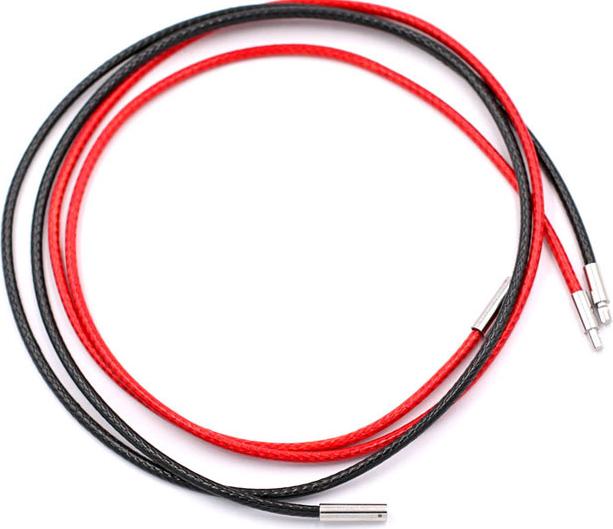 Combo 2 sợi dây vòng cổ cao su - đen + đỏ DCSEO1