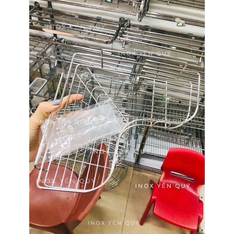 Kệ góc inox dán tường không khoan đục