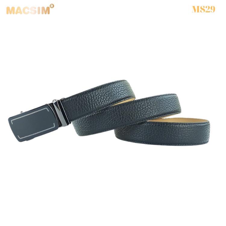 Thắt lưng nam -Dây nịt nam da thật cao cấp nhãn hiệu Macsim MS29