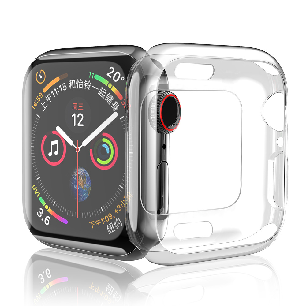 Ốp Case Bảo Vệ TPU Trong Suốt Hoco Cho Apple Watch Series 4/ 5/ 6/ SE Size 40/44mm_ Hàng Nhập Khẩu