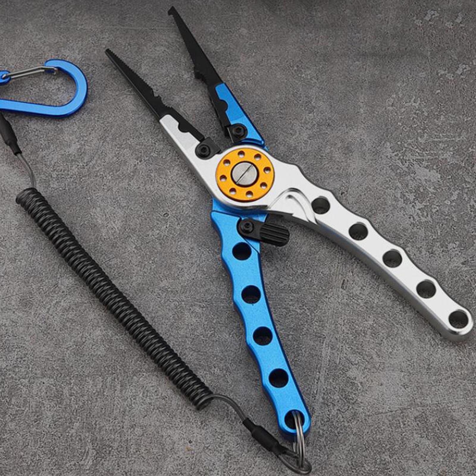 Fishing Pliers Fly Fishing Gear Hook Remover, Professional for Freshwater Saltwater Gear Multi Tool Lightweight Braid Line Cutting Scissors