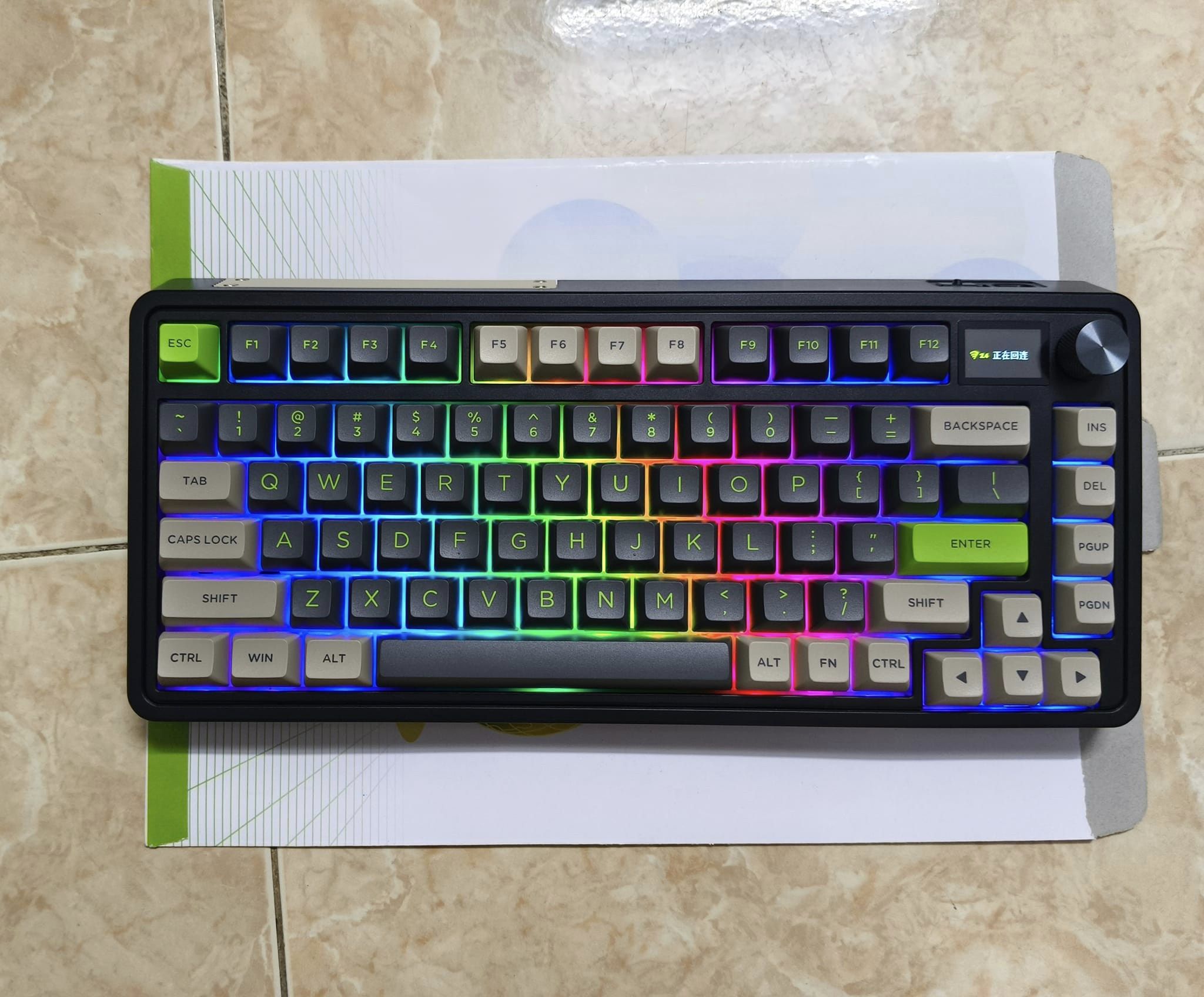 Bàn phím cơ FL-Esports CMK75SAM Lake Placid Blue/Desert Grey