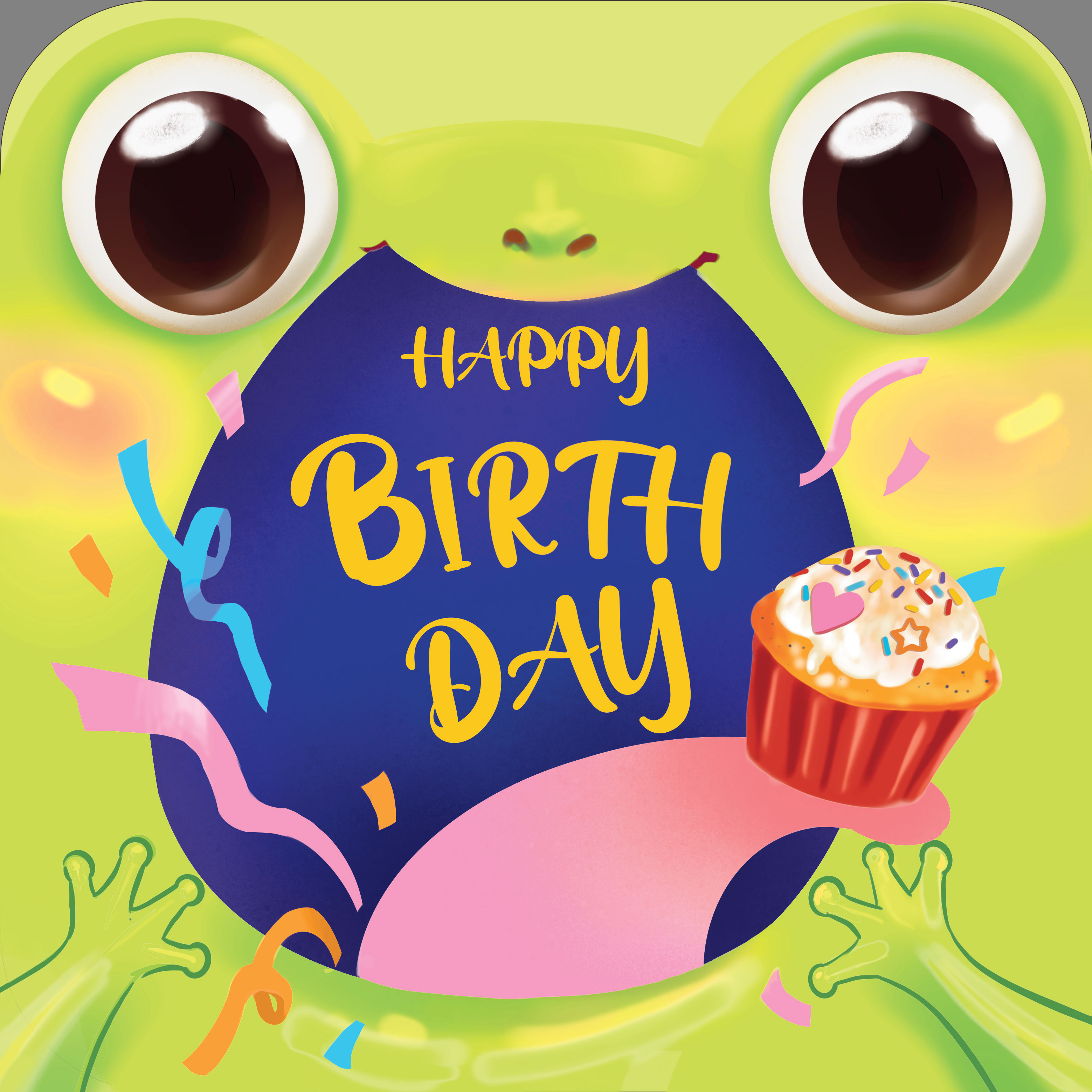 Thiệp Sinh Nhật Ếch