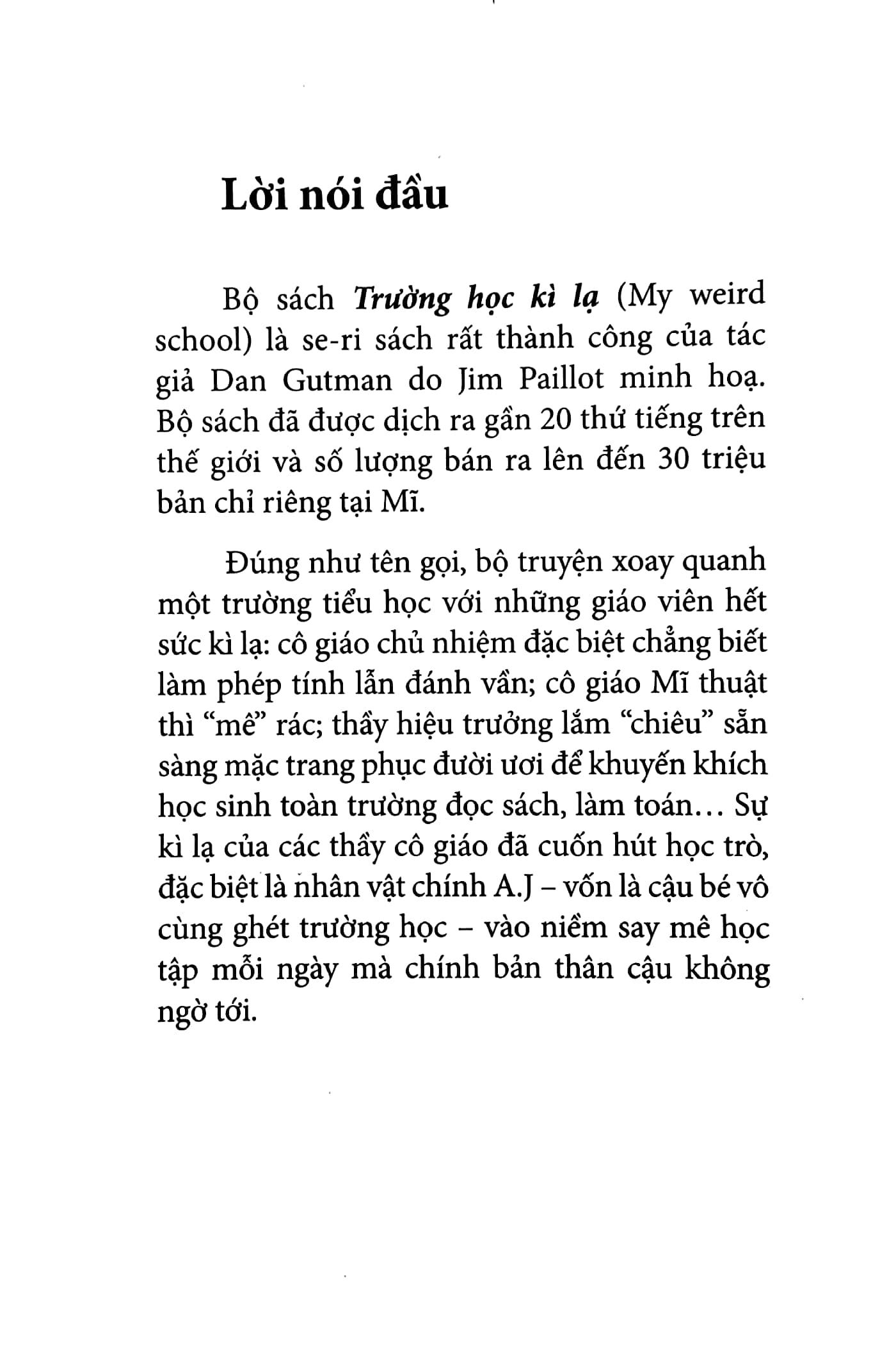 Trường Học Kì Lạ - Thầy Hiệu Trưởng Lắm “Chiêu” (Tái Bản 2024)