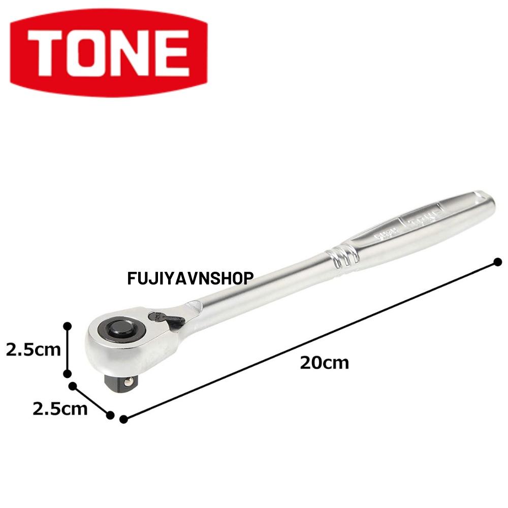 Cần vặn hai chiều có nút bấm tháo lắp Tone RH3H đầu 3/8"