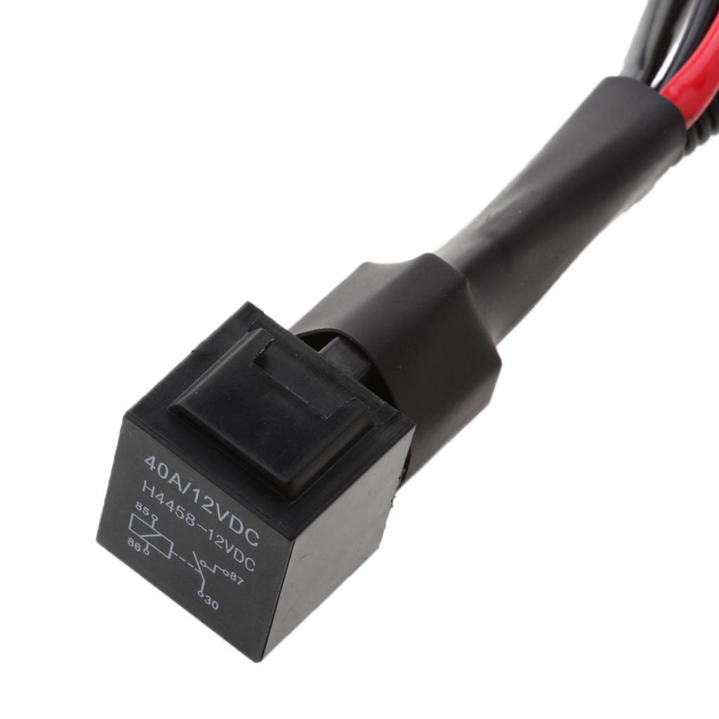 Headlight Relay Wiring Harness System Socket Plug Circuit Connection