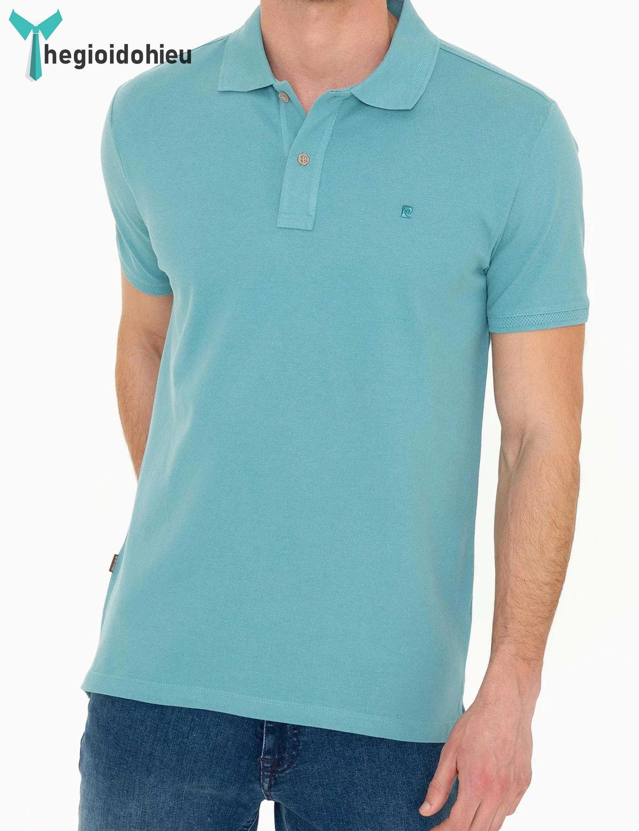 Áo thun nam PierreCardin PCPolo175 (Xanh dương trơn) - Hàng nhập khẩu - Không túi - Xanh dương trơn