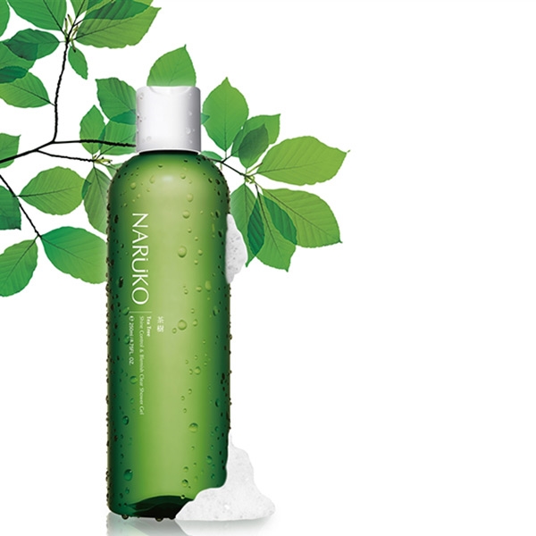 Sữa Tắm Hỗ Trợ Giảm Mụn Cho Cơ Thể Chiết Xuất Tràm Trà Naruko Tea Tree Shine Control &amp; Blemish Clear Shower Gel